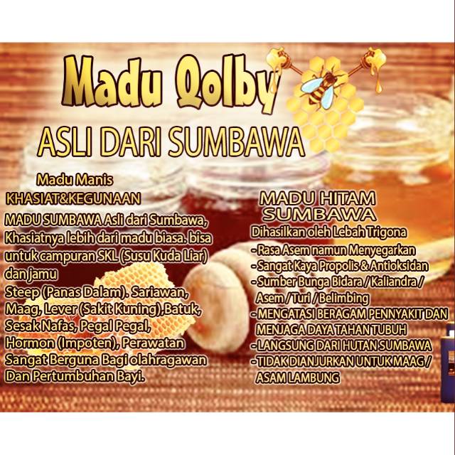 

Madu Sumbawa Asli