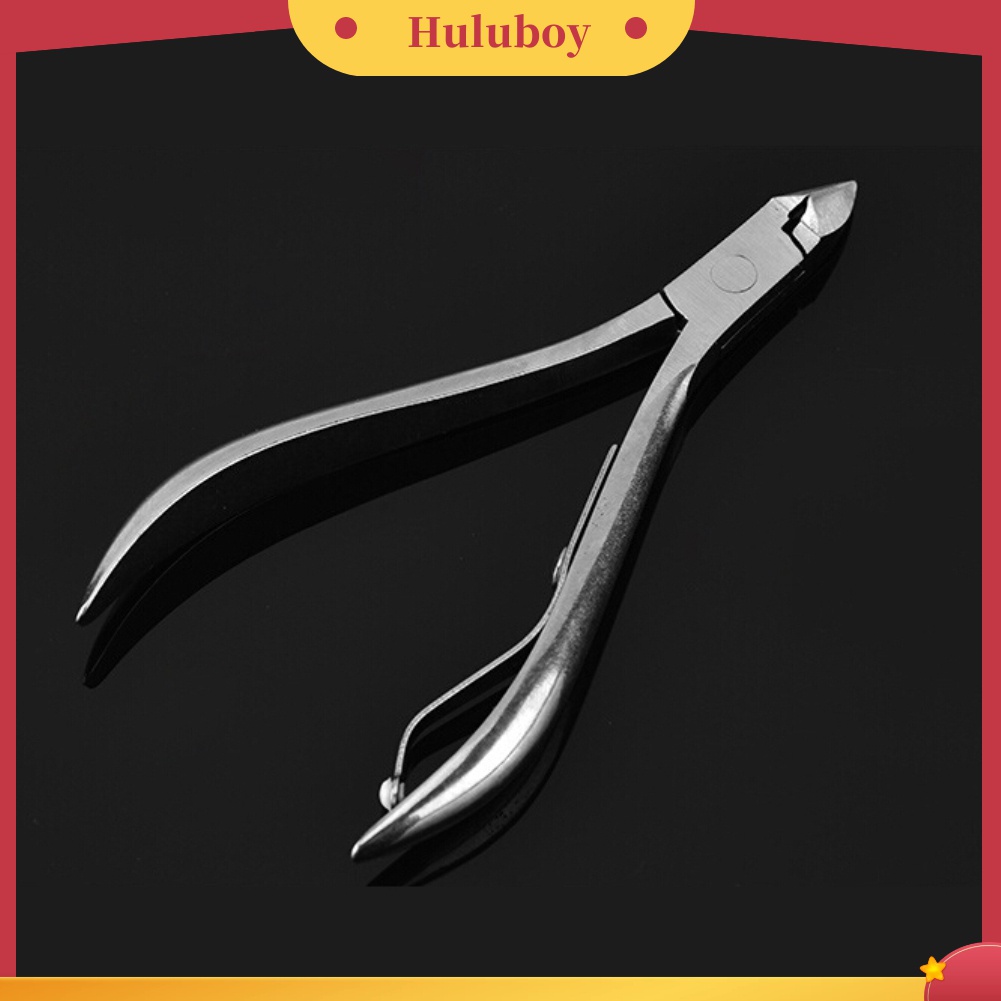 Huluboy Huluboy♡ Gunting Kuku Palsu Bahan Stainless Steel Untuk Salon Manicure