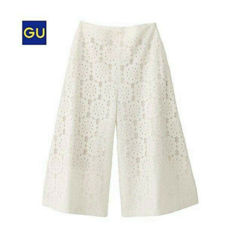 crochet white cullotes