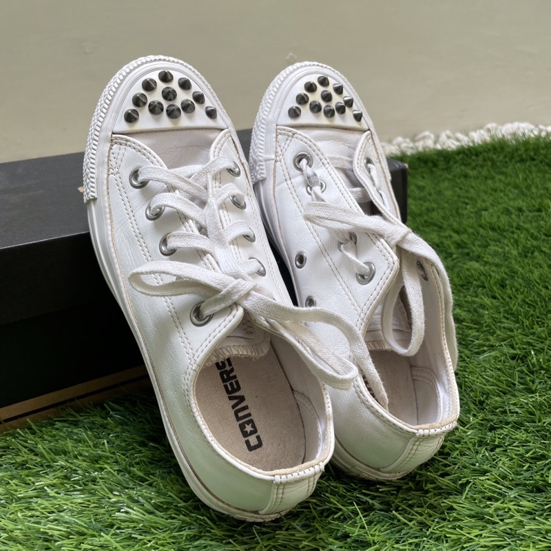 NETT PRELOVED CONVERSE WHITE LIMITED EDITION / ORIGINAL WITH BOX / SEPATU CONVERSE PUTIH