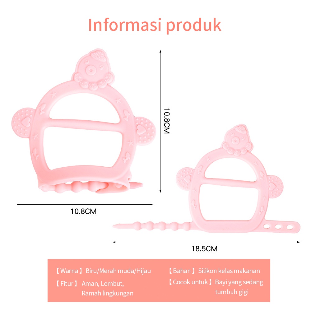 Halobaby Teether gelang  bayi /Mainan Gigitan Bayi / Silikon Bpa Free