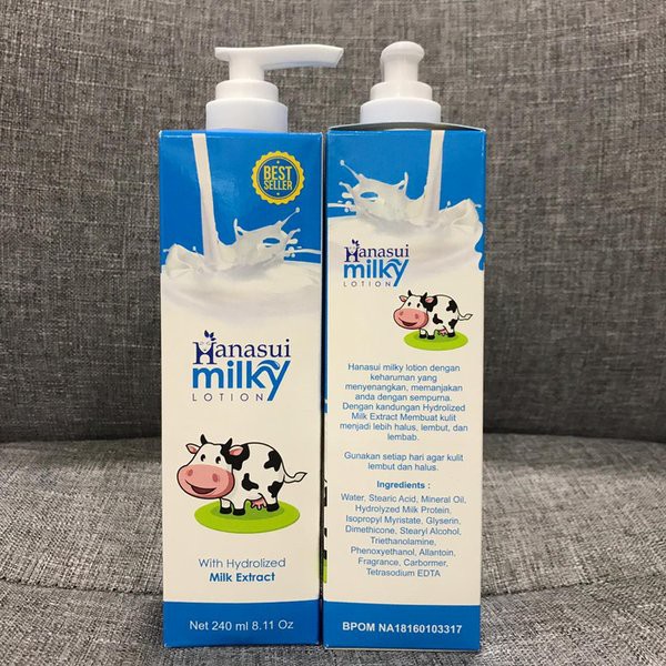 Hanasui Lotion Milky 240 ml | Melembabkan Kulit | Asli Original 100 %