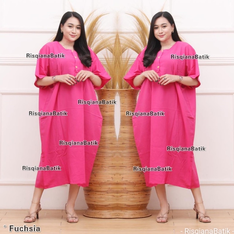 LD 140 Daster Jumbo Batik Polos XXXL Ld 140 Baju Tidur Wanita