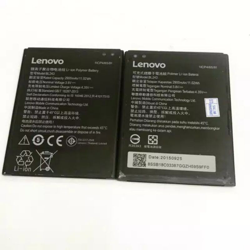 Baterai Lenovo A7000 A7000A A7000+