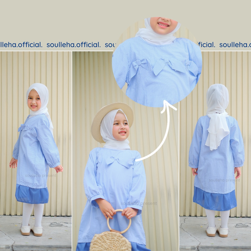 Soulleha Hana Tunik Anak Cotton Original 2 - 11 Tahun