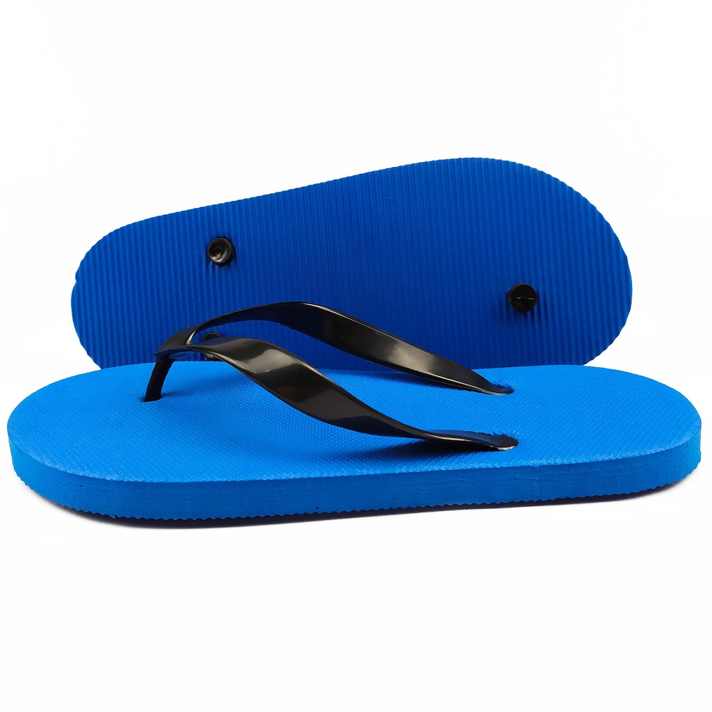 Sandal Jepit Polos | Sendal Spon Pria Casual Warna Biru