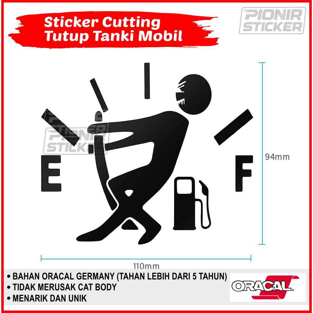 Sticker Cutting  tutup tangki bensin mobil