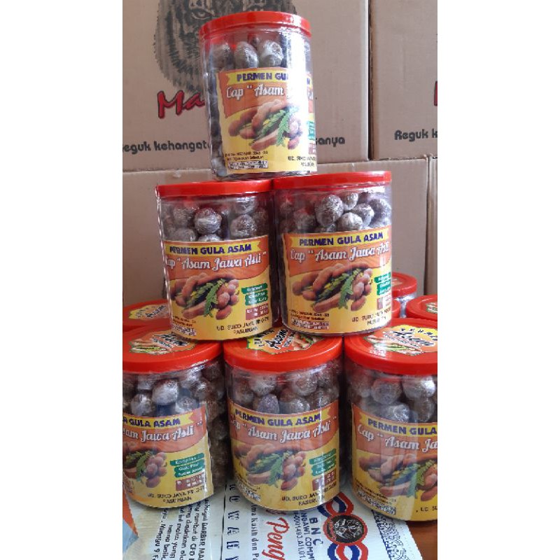 Olivoliv Snack Permen Asem Jawa Asli Toples