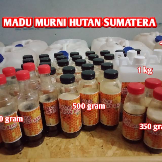

Madu murni hutan riau ,kemasan 500 gram Dan 350 gram sangat bagus untuk kesehatan,