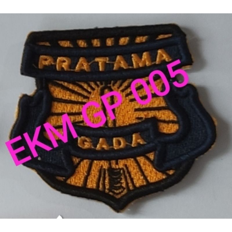 Logo Gada Pratama//madya//utama Atribut Satpam Bordir Timbul 3d