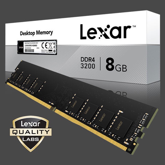 RAM LEXAR DDR4 8GB PC25600 3200MHZ (8GBX1) NAMPOL GAN