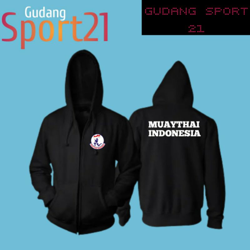 JAKET ZIPER MUAYTHAI INDONESIA JAKET MUAYTHAI INDONESIA