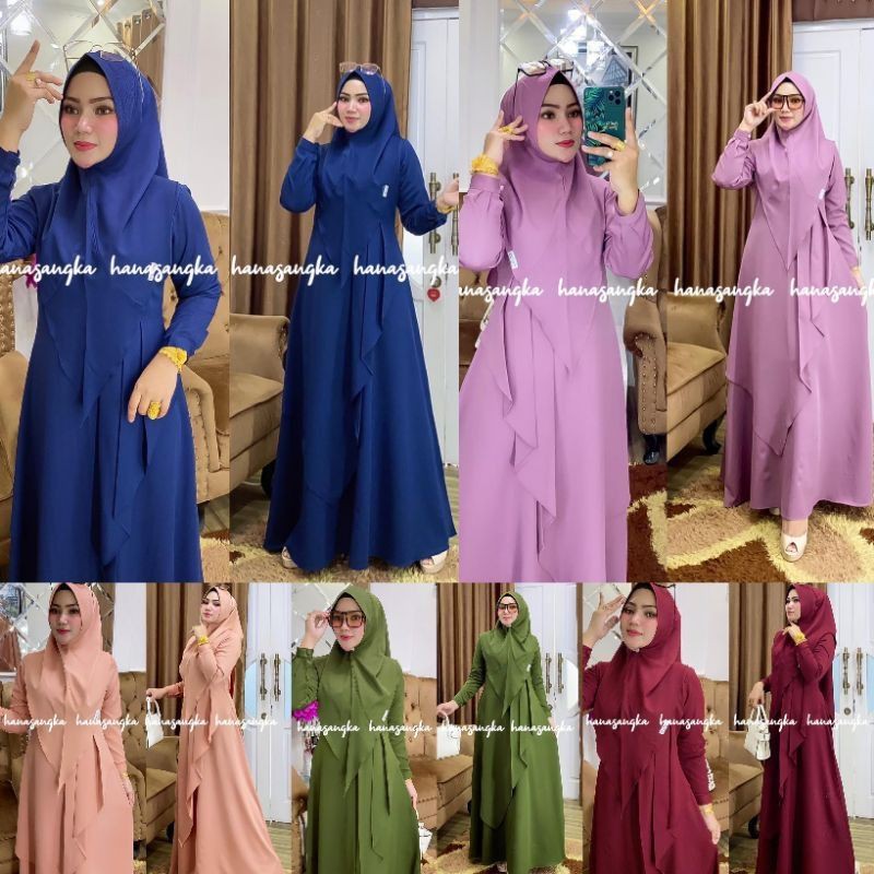 gamis camelia syari by hanasangka READY