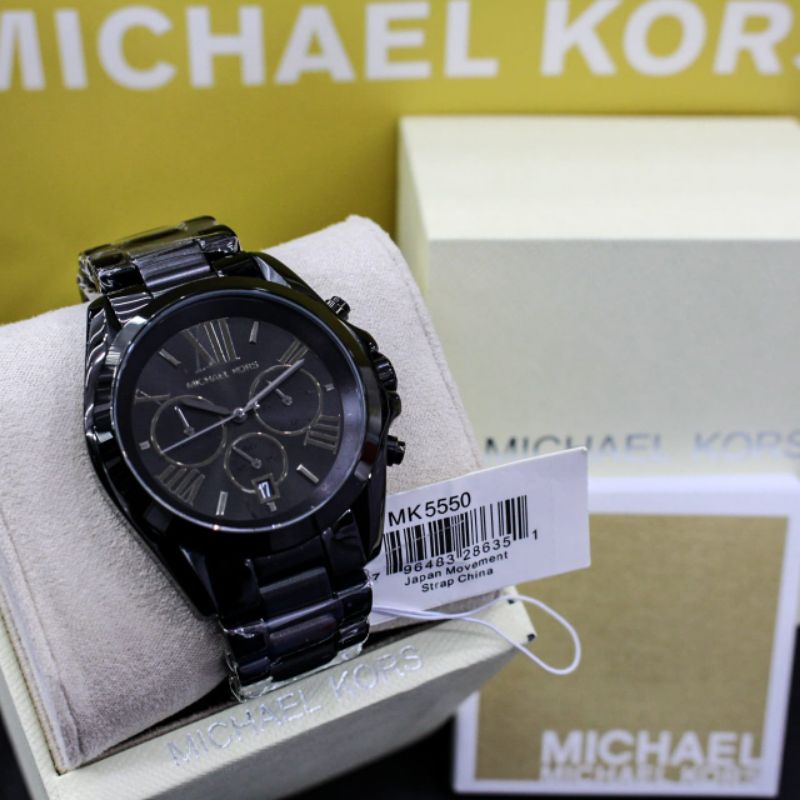 JAM TANGAN MICHAEL KORS PRIA MK-5550 STAINLESS STEEL ORIGINAL BM