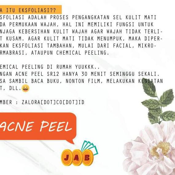 Penjualan Terbanyak - AMPUH ACNE PEEL BHA 30% Peeling wajah klinik erha natasha ampuh mengobati je