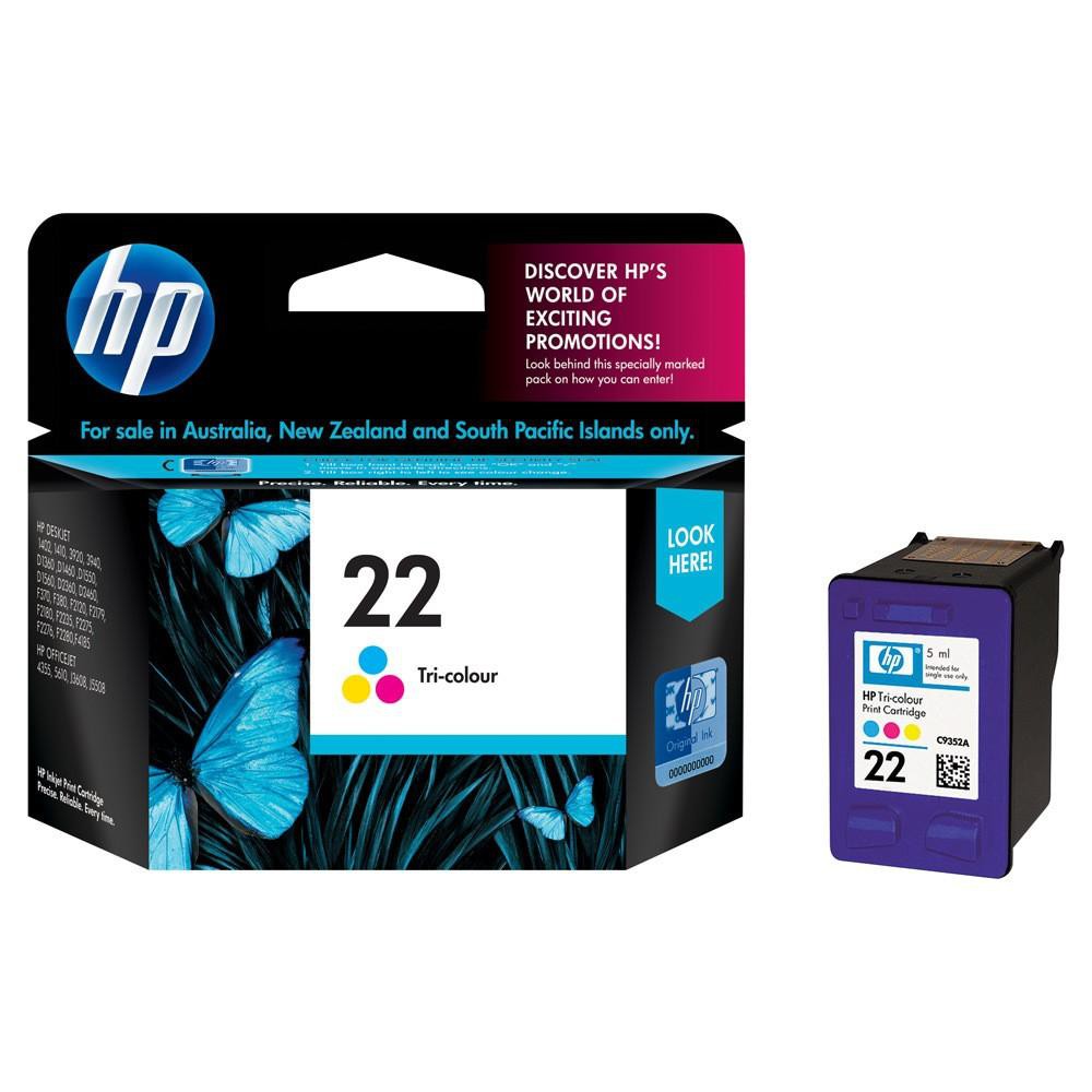 TINTA / CATRIDGE HP 22 COLOR ORIGINAL 100%