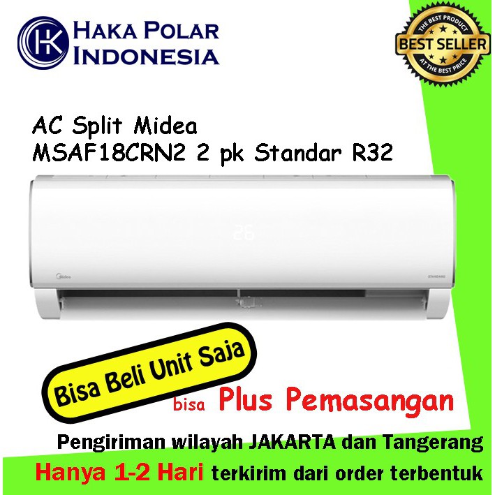 Ac Midea 2 Pk Split Standard Msaf 18crn2 R32 Goldfin Indonesia