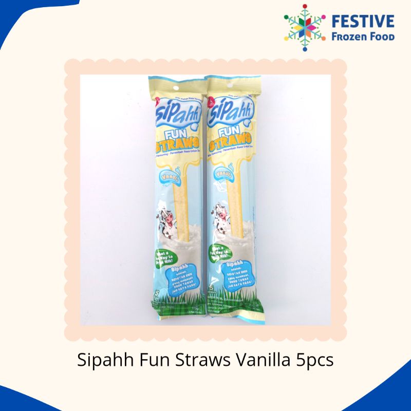 

Sipahh Fun Straws Vanilla 5pcs