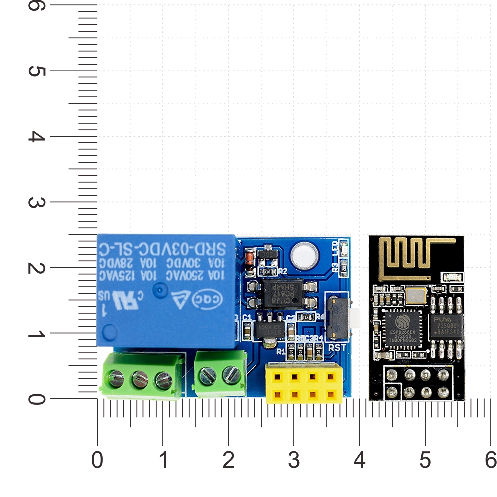 ✫〖ready to ship/COD〗✫ ESP8266 5V WiFi Relay Module APP APP controled untuk Smart Home esp-01s