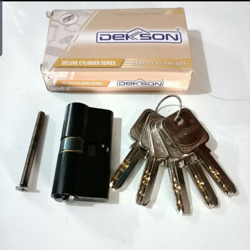 Cylinder Kunci Pintu Dekson Black Series 60mm - Anak Kunci Pintu Dekson - Silinder Kunci Pintu Dekso