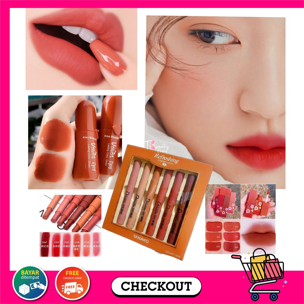 KISS BEAUTY VELVET MATTE LIPCREAM UNICORN/LIPSTIK NUDE THAILAND