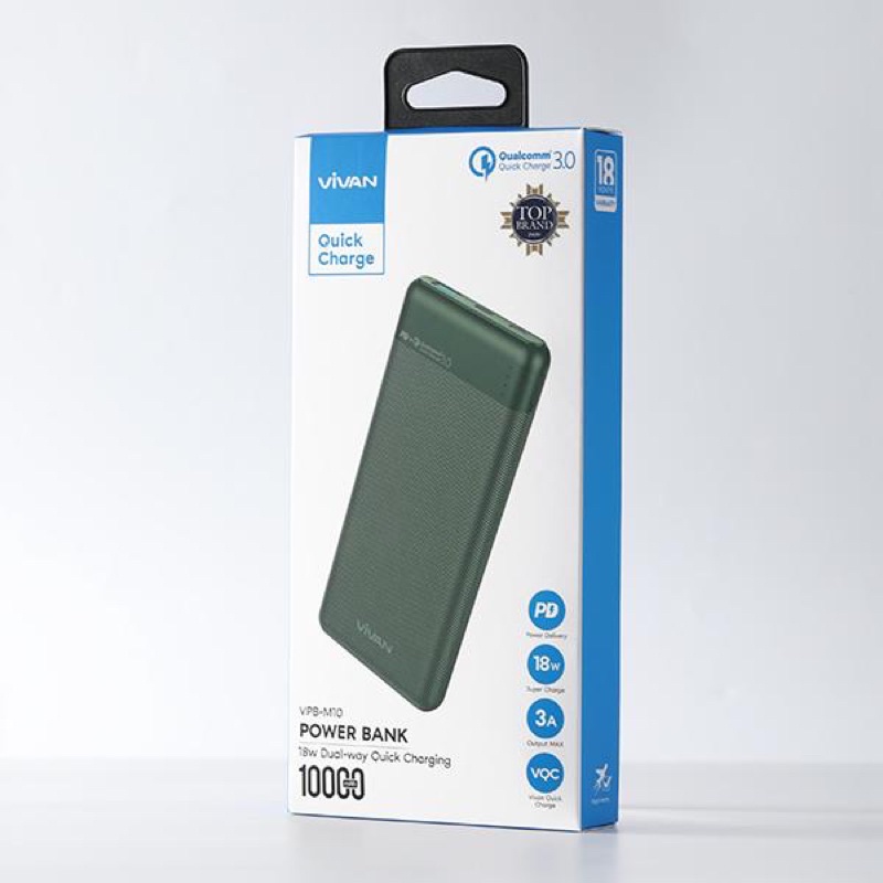 PROMO POWERANK VIVAN M10 10000MAH ORIGINAL QUICK CHARGING