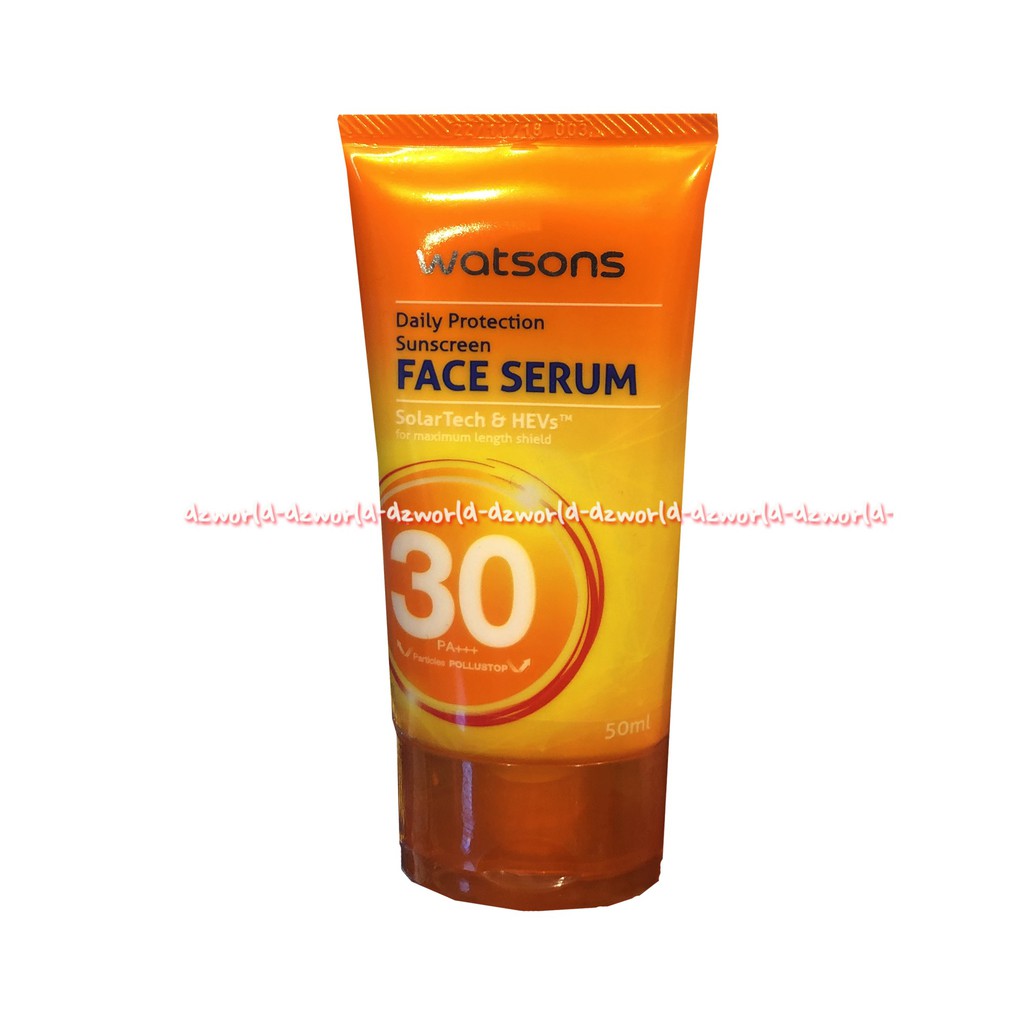 Watsons Face Serum Sunscreen Solartech SPF 30 Sunblock Wajah 50 ml