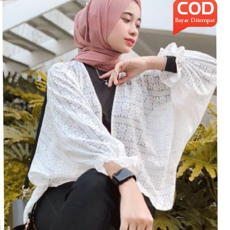 LACE OUTER BRUKAT/outer brukat crop/cardigan outer pendek