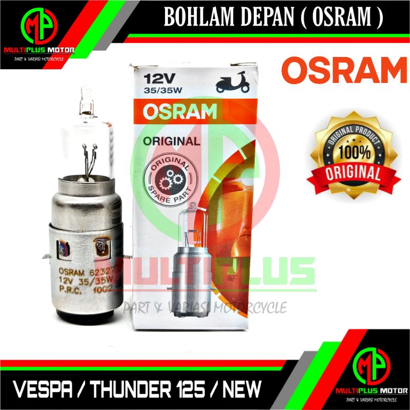 Bohlam Bolam Bulb lampu depan halogen helogen OSRAM motor VESPA,THUNDER,THUNDER 125,TUNDER 125