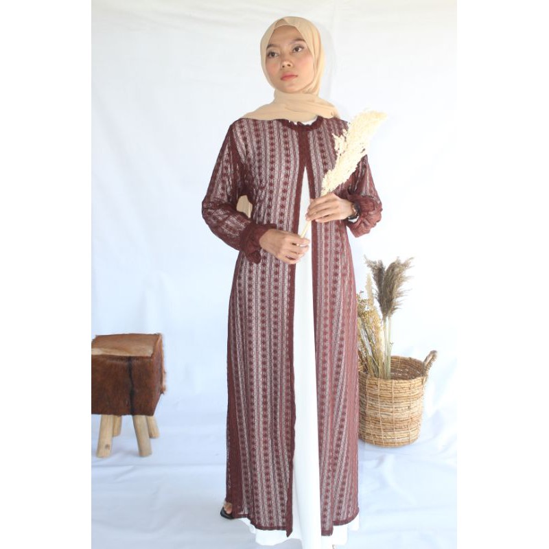 CARDIGAN / CARDI / BROKAT CARDIGAN / GAUN PESTA / GAUN KONDANGAN / GAUN OOTD / GAUN BROKAT / COD