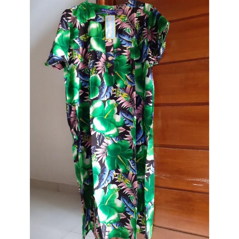 DASTER LENGAN PENDEK KENCANA UNGU LABEL BIRU