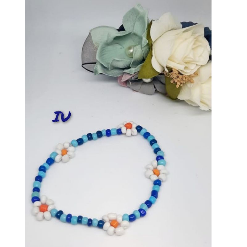{COD}Gelang Manik / Gelang Beads Korea / Gelang Bunga /Gelang Kpop/ Korean Beads Bracelets/Daisy beads-Iu