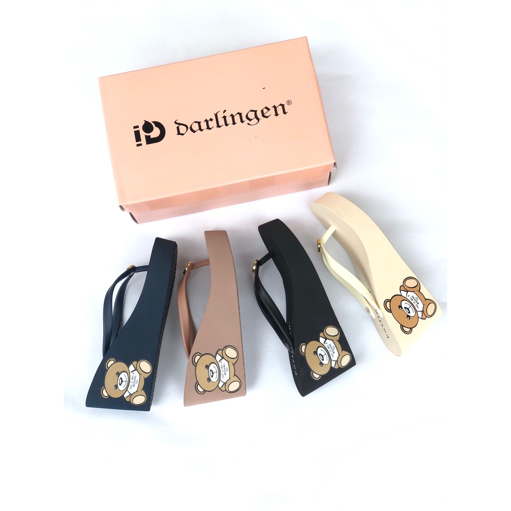 Darlingen Teddy Bear dan Play Sandal Wedges 8cm