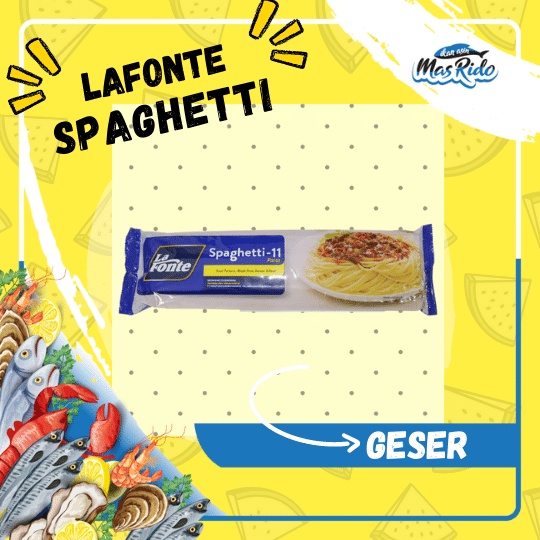 

Lafonte Pasta Spaghetti Sphagetti Spagetti Spageti 450 Gr Harga Murah