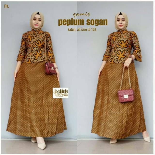 GAMIS PEPLUM GAMIS BATIK GAMIS KATUN