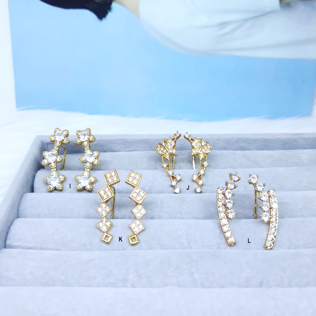 Anting Fashion Jalar Bunga Kupu - BE291