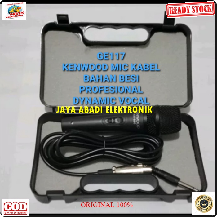 G117 KENWOOD MIC KABEL KARAOKE LEGENDARY DYNAMIC MIKROPON MIK MICROPHONE CARDIOID MIKROPHONE KENWOD MEETING METING CABLE VOKAL ARTIS VOCAL AUDIO SOUND BEST SISTEM PROFESIONAL PRO PENGERAS SUARA HIFI METAL FULL BESI SUARA SENSITIF MC PIDATO SEMINAR CERAMAH