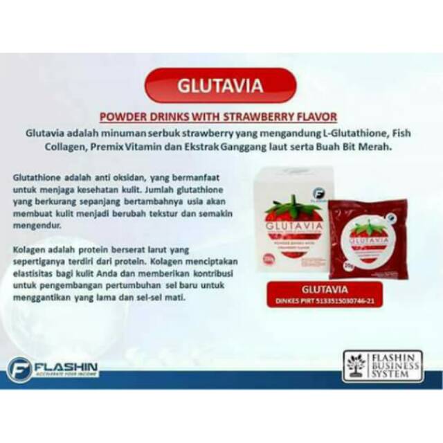 

FLASHIN GLUTAVIA minuman menyehatkan