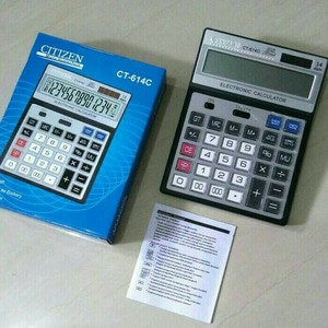 Alat Menghitung Kalkulator Citizen CT-614C 14 Digit 2 Power Termurah.