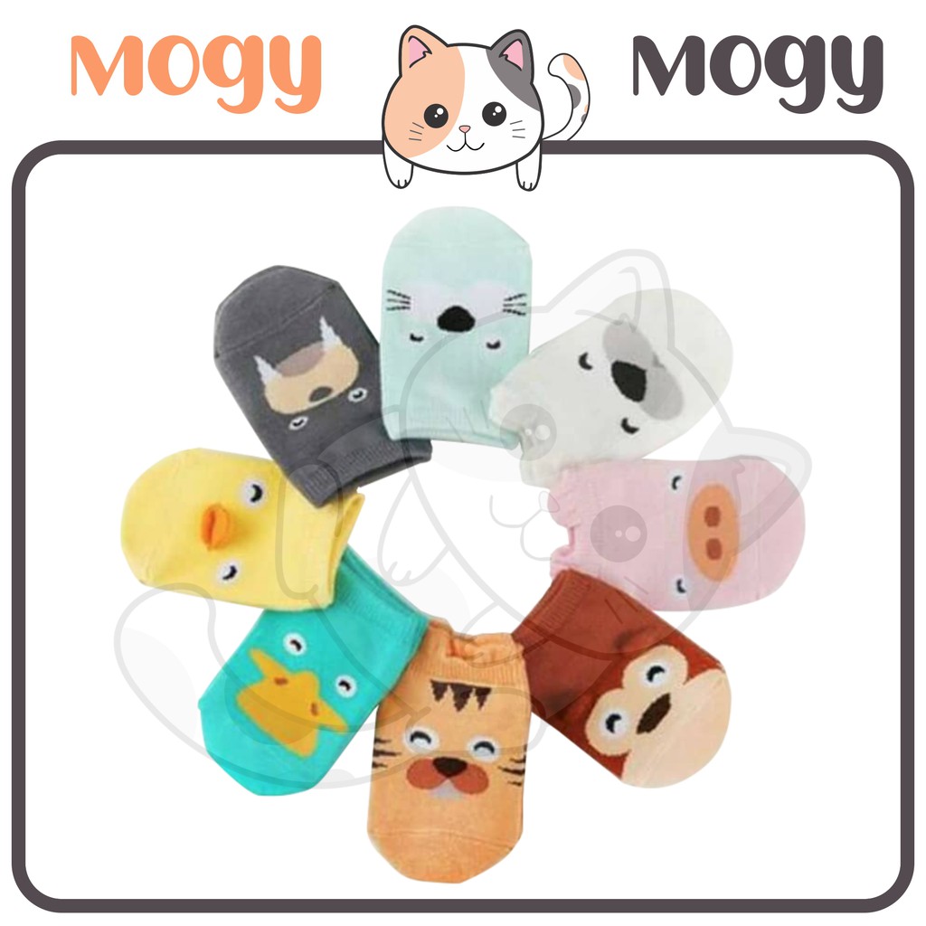 MOGYMOGY KS04 Kaos Kaki Bayi Motif Hewan Kaos Kaki Anak Karakter Kaos Kaki Anti Slip Baby Socks Animal