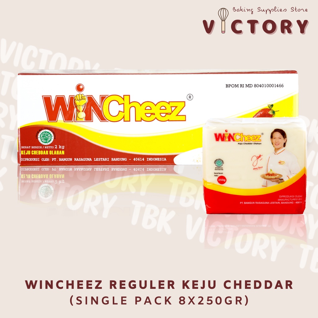 

WINCHEEZ REGULER Keju Cheddar Cheese 8x250gr - Single Pack