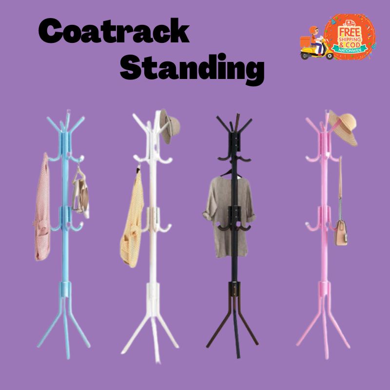 Stand Hanger Coat Rack Gantungan Berdiri Topi Baju Tas Gantung Jacket Serbaguna Multifungsi Rak Baju