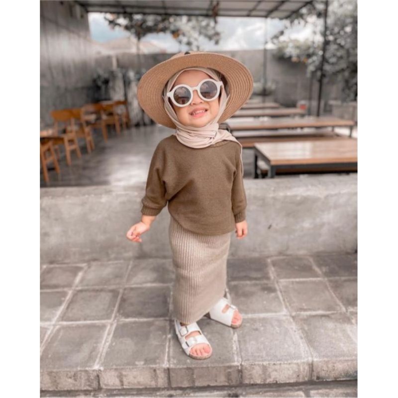 Rok Span Rajut Anak Premium / Usia 1-5 Tahun Rok Span Rajut Anak kekinian - Rok Sepan Rajut Anak Premium