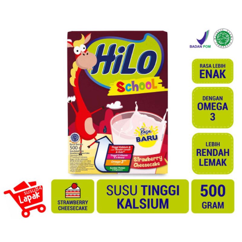 

Promo Hilo School Strawberry Cheesecake 500Gram -susu tinggi kalsium