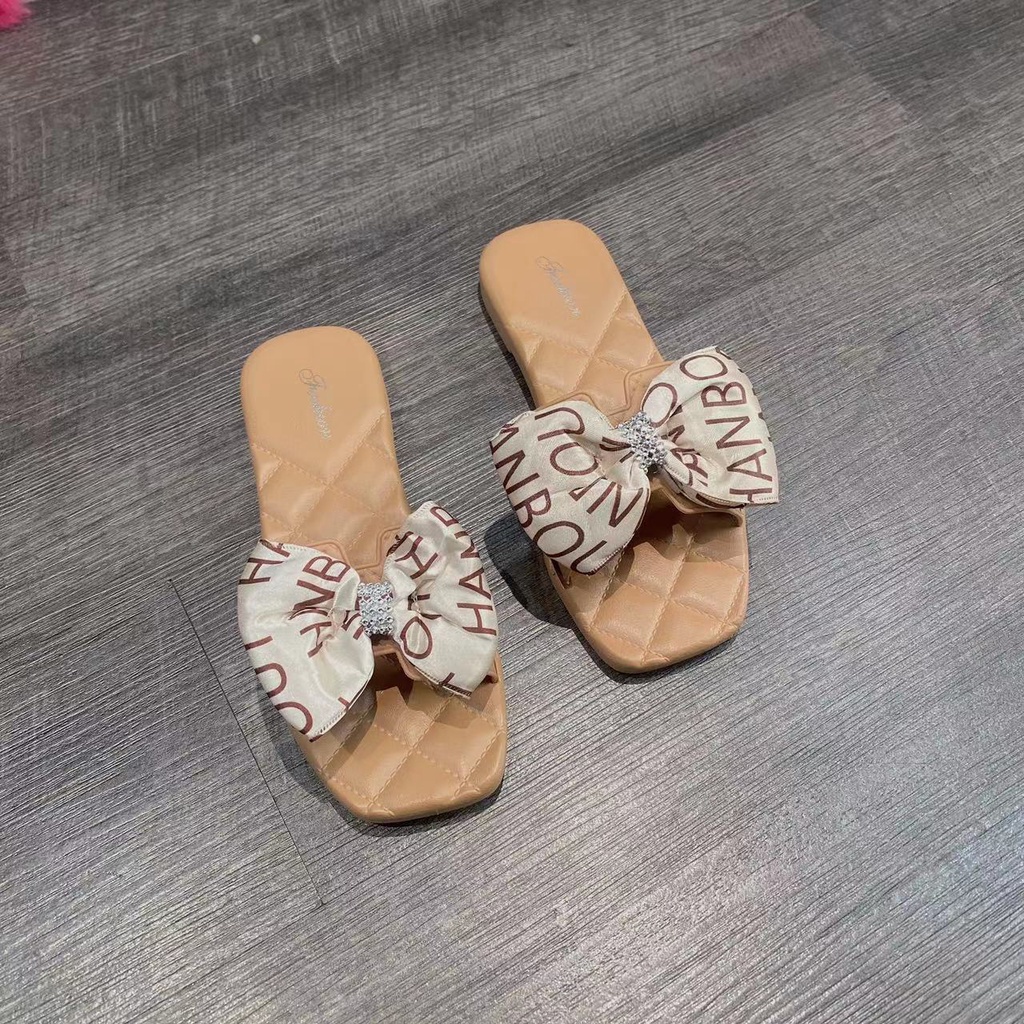 Grosir - S1031 Sandal Slip Pita Huruf / Sandal Pita / Sandal Fashion Cewek / Sandal Murah / Sandal Import Wanita