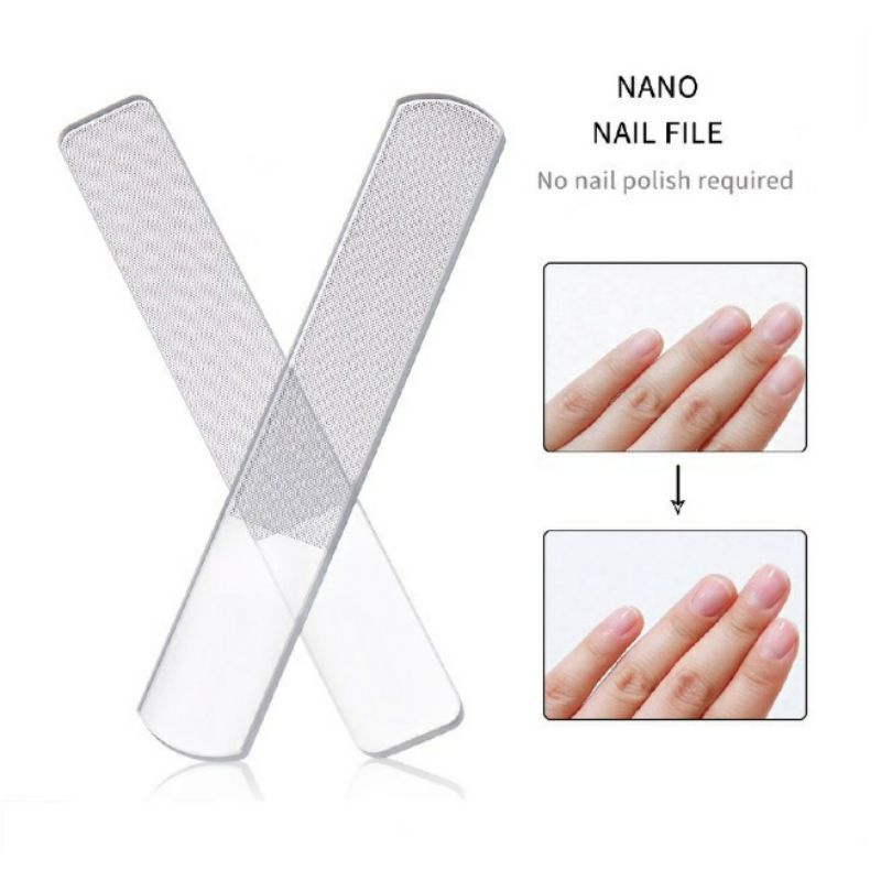 Beauty Jaya - [ DENGAN BOX ] Pengkilap Kikir Kuku Kaca Nano Glass Nail File Manicure Nail Art Glowing