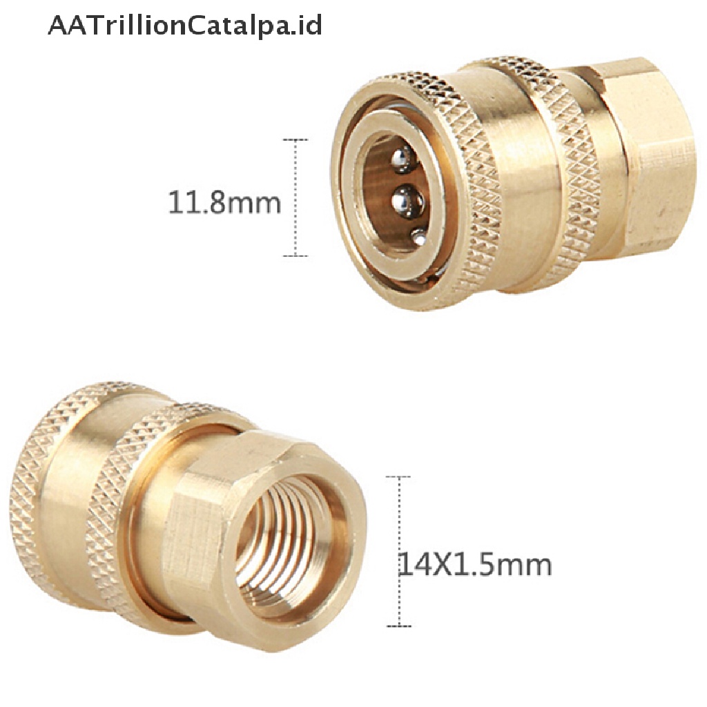 Aatrillioncatalpa 1Pc 1 / 4 &quot;Female NPT Bahan Kuningan Untuk Pressure Washer