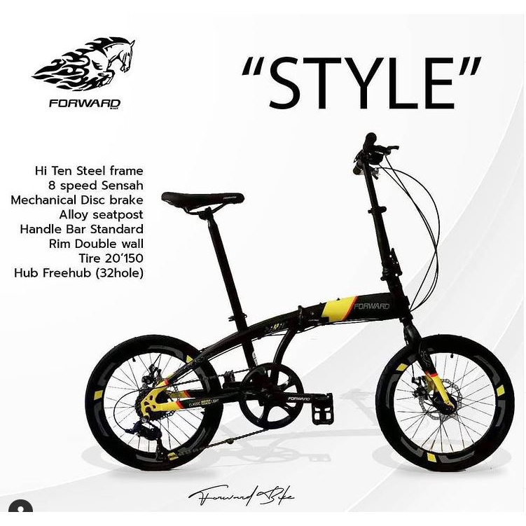 Sepeda Lipat 20" FORWARD STYLE Sensah 8 Speed