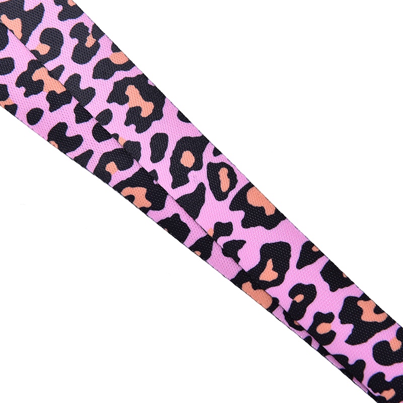 Strap Leher Motif Leopard Untuk Handphone / Kunci