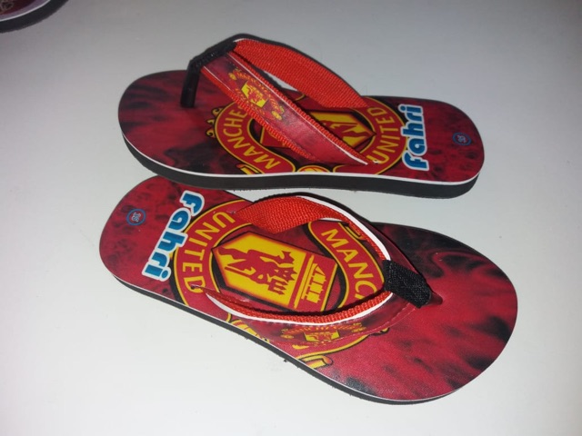 SANDAL CUSTOM NAMA ANAK KARAKTER  BOLA - FREE REQUEST NAMA